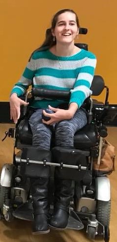 picture of Kay at Boccia practice